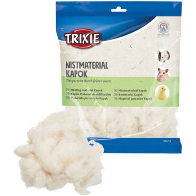 Trixie υλικό για δημιουργία φωλιάς, kapok, 100gr κρεμ Trixie υλικό για δημιουργία φωλιάς, kapok, 100gr κρεμ