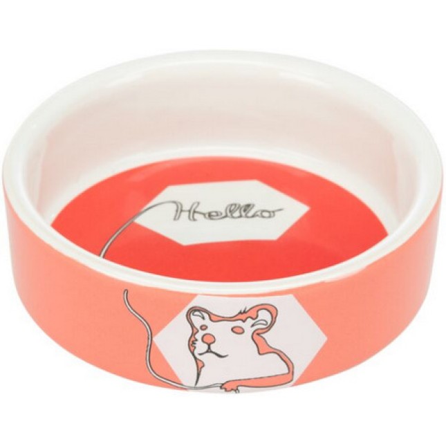 Trixie πιάτο κεραμικό comic για χαμστερ 90ml/8cm Trixie πιάτο κεραμικό comic για χαμστερ 90ml/8cm