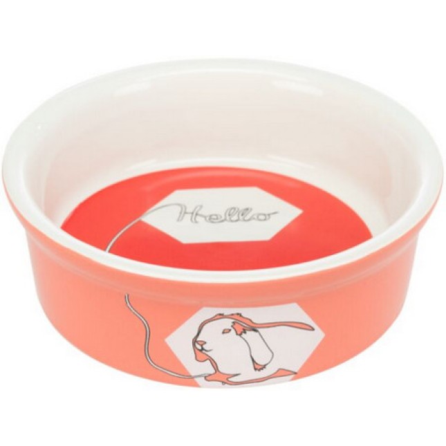 Trixie πιάτο κεραμικό comic για κουνέλια 240ml/11cm Trixie πιάτο κεραμικό comic για κουνέλια 240ml/11cm