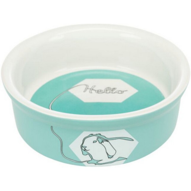 Trixie πιάτο κεραμικό comic για κουνέλια 240ml/11cm Trixie πιάτο κεραμικό comic για κουνέλια 240ml/11cm