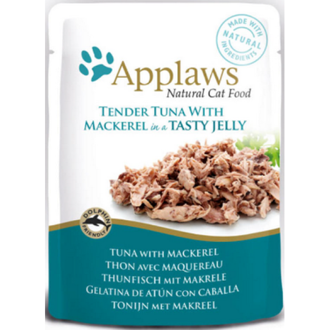 Applaws φακελάκι cat jelly τόνος/σκουμπρί 70γρ Applaws φακελάκι cat jelly τόνος/σκουμπρί 70γρ