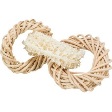 Trixie παιχνίδι κρίκοι από λούφα rattan & φύλλα καλαμποκιού 13cm Trixie παιχνίδι κρίκοι από λούφα rattan & φύλλα καλαμποκιού 13cm