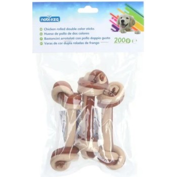 Nobleza Κοτόπουλο ρολό διπλά ραβδιά χρώματος 200gr (3τεμ) Nobleza Κοτόπουλο ρολό διπλά ραβδιά χρώματος 200gr (3τεμ)