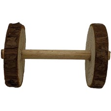 Croci Wood Dumbbells 2Pz Diameter 4.5 x 9 cm Croci Wood Dumbbells 2Pz Diameter 4.5 x 9 cm