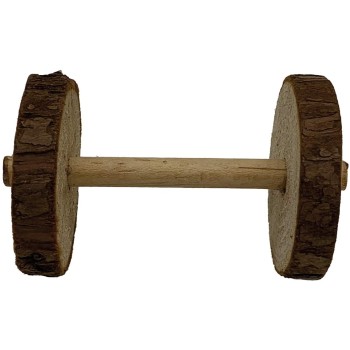 Croci Wood Dumbbells 2Pz Diameter 4.5 x 9 cm