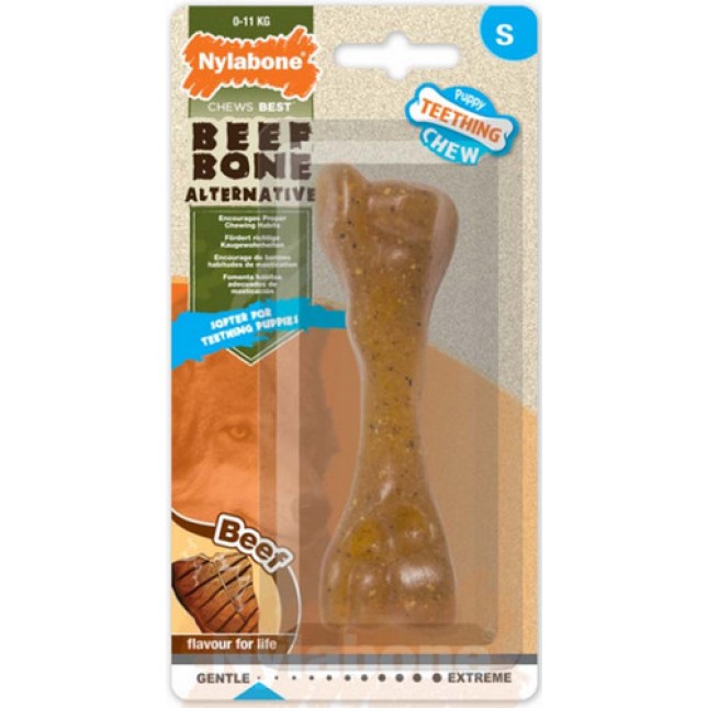 Nylabone παιχνίδι κόκκαλο με γεύση βοδινού κρέατος Nylabone παιχνίδι κόκκαλο με γεύση βοδινού κρέατος