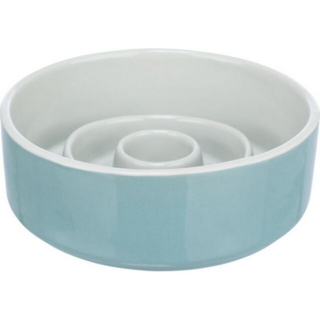 Trixie πιάτο αργού ταΐσματος κεραμικό 0.9l/17cm γκρι/μπλε Trixie πιάτο αργού ταΐσματος κεραμικό 0.9l/17cm γκρι/μπλε