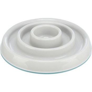 Trixie πιάτο αργού ταΐσματος πλαστικό/tpr 0.45l/23cm γκρι Trixie πιάτο αργού ταΐσματος πλαστικό/tpr 0.45l/23cm γκρι