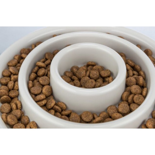 Trixie πιάτο αργού ταΐσματος πλαστικό/tpr 0.45l/23cm γκρι Trixie πιάτο αργού ταΐσματος πλαστικό/tpr 0.45l/23cm γκρι