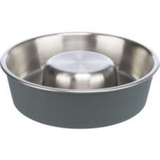 Trixie πιάτο ανοξείδωτο αργού ταΐσματος 1.lt/21cm Trixie πιάτο ανοξείδωτο αργού ταΐσματος 1.lt/21cm