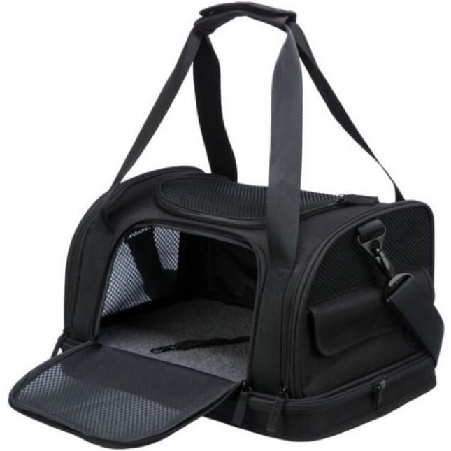 Trixie τσάντα μεταφοράς fly airline 28x25x45cm μαύρη Trixie τσάντα μεταφοράς fly airline 28x25x45cm μαύρη