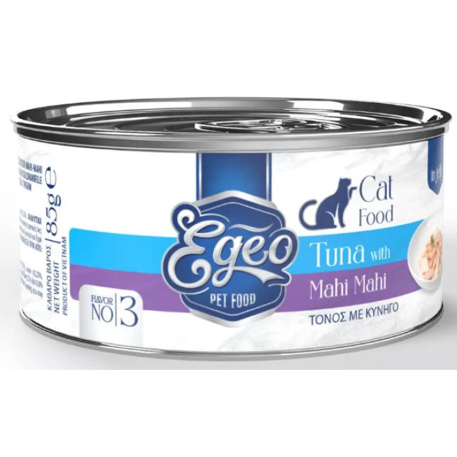 Egeo Cat Adult Τόνος με Κυνηγό σε Ζελέ 85gr Egeo Cat Adult Τόνος με Κυνηγό σε Ζελέ 85gr