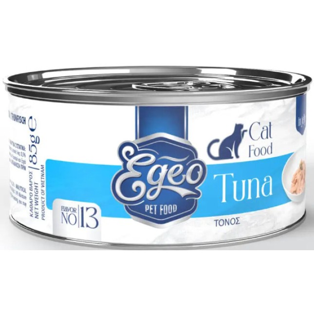 Egeo Cat Adult Τόνος σε Ζελέ 85gr Egeo Cat Adult Τόνος σε Ζελέ 85gr
