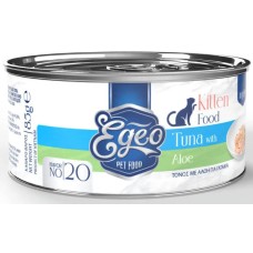 Egeo Cat Kitten Τόνος με Αλοη σε Ζελέ 85gr