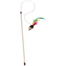Nobby Λούτρινα ποντικάκια με καλάμι ράβδος: 45 cm/κορδέλα με παιχνίδι: 53 cm Nobby Λούτρινα ποντικάκια με καλάμι ράβδος: 45 cm/κορδέλα με παιχνίδι: 53 cm