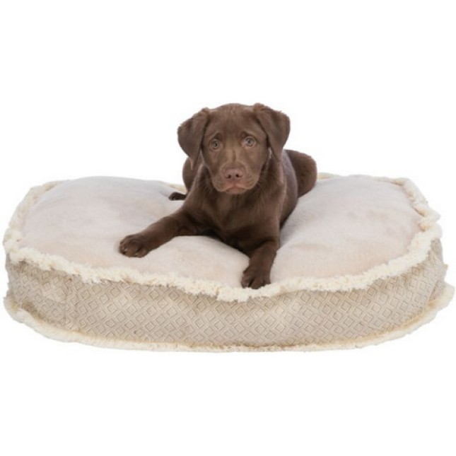 Trixie μαξιλάρι σκύλου με βελούδινο κάλυμμα Boho οβαλ μπεζ