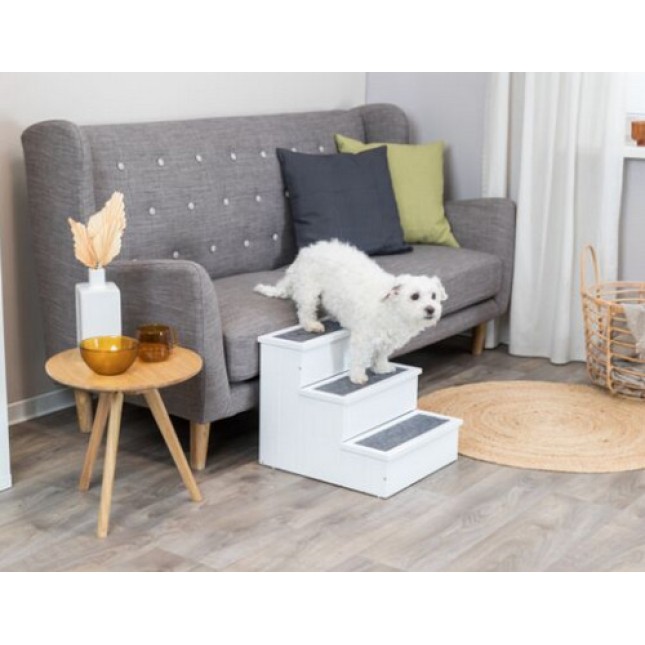 Trixie σκάλα σκύλου από ξύλο Mdf με λευκή βαφή 40 x 38 x 45cm άσπρη Trixie σκάλα σκύλου από ξύλο Mdf με λευκή βαφή 40 x 38 x 45cm άσπρη