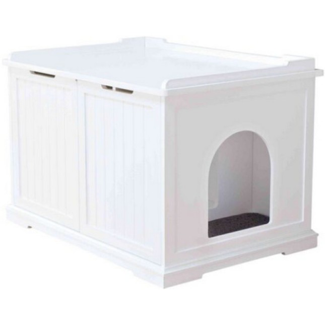 Trixie σπίτι για τουαλέτες γάτας xl 75x51x53cm άσπρο