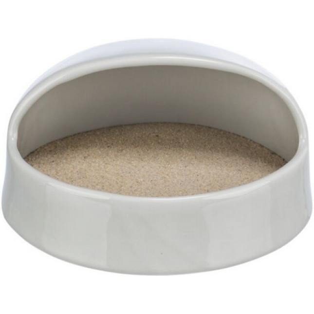Trixie μπανιέρα άμμου για ντεγκου/χαμστερ κεραμική 20Χ10Χ16 cm γκρι