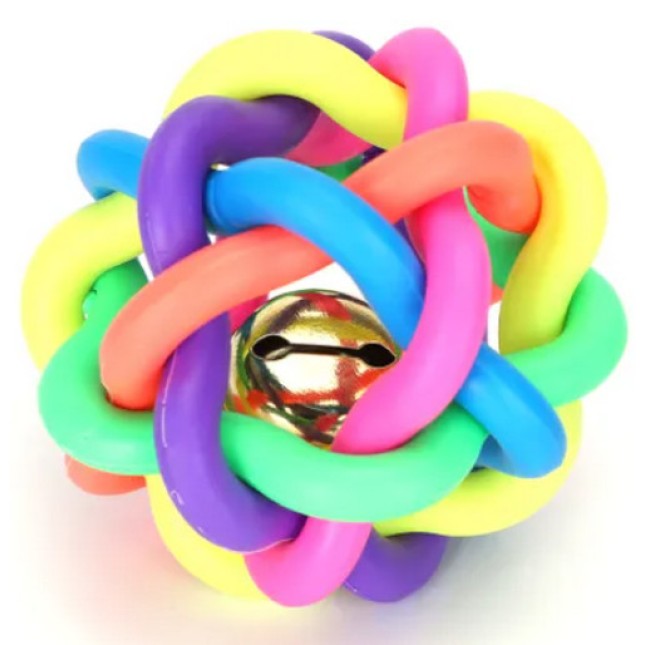 Nobleza Παιχνίδια πολύχρωμη μπάλα με κουδουνάκι D8.5cm