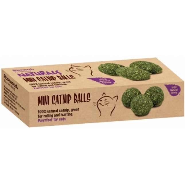 Rosewood mini μπαλάκια Catnip 6τμχ Rosewood mini μπαλάκια Catnip 6τμχ