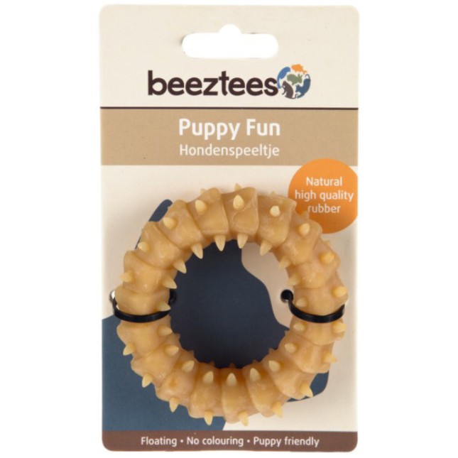 Beeztees παιχνίδι σκύλου δαχτυλίδι από φυσικό καουτσούκ για κουτάβια και μικρόσωμα σκυλιά 8x8x2cm Beeztees παιχνίδι σκύλου δαχτυλίδι από φυσικό καουτσούκ για κουτάβια και μικρόσωμα σκυλιά 8x8x2cm