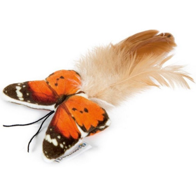 Beeztees παιχνίδι γάτας πορτοκαλί πεταλούδα με φτερά 8cm