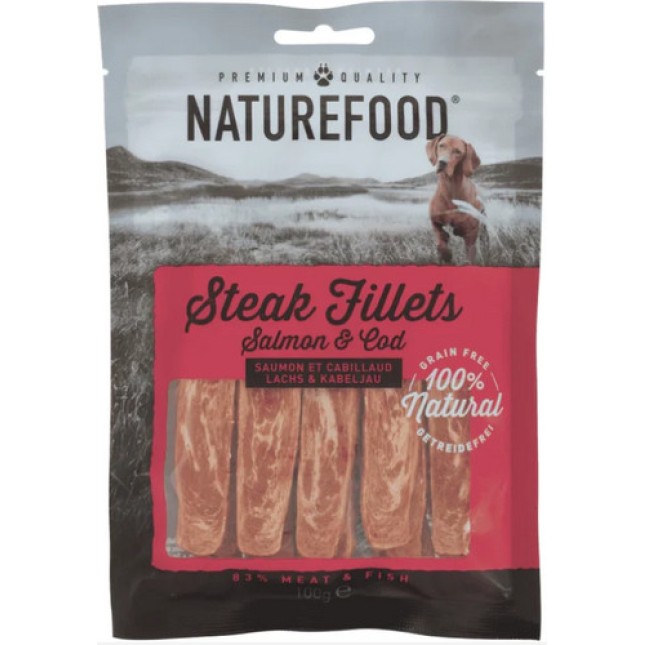 Naturefood μπριζολάκια με φιλέτα σολομού 100g Naturefood μπριζολάκια με φιλέτα σολομού 100g