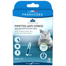 Francodex Πιπέτες κατά του στρες για γάτες 4x1ml