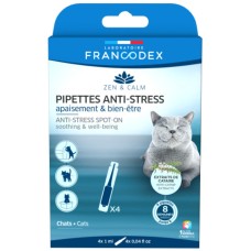 Francodex Πιπέτες κατά του στρες για γάτες 4x1ml Francodex Πιπέτες κατά του στρες για γάτες 4x1ml