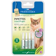 Francodex Απωθητικό Spot-on για ενήλικες γάτες 4x1ml Francodex Απωθητικό Spot-on για ενήλικες γάτες 4x1ml