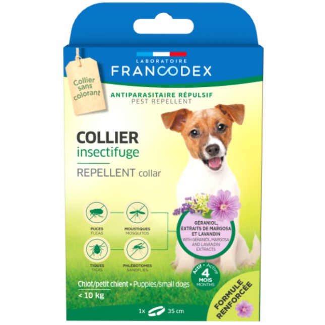 Francodex αντιπαρασιτικό κολάρο για κουτάβια και μικρά σκυλιά 2-10 κιλά 1 x 35 cm