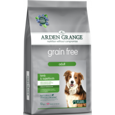 Arden Grange τροφή για ενήλικες σκύλους, χωρίς σιτηρά με φρέσκο αρνί και όλα τα οφέλη των υπερτροφών