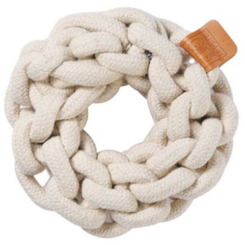 M-pets COTO Δαχτυλίδι από λευκό βαμβακερό νήμα 18 x 18 x 5 cm M-pets COTO Δαχτυλίδι από λευκό βαμβακερό νήμα 18 x 18 x 5 cm