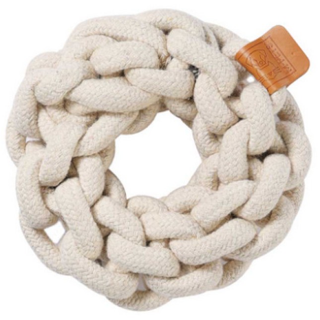 M-pets COTO Δαχτυλίδι από λευκό βαμβακερό νήμα 18 x 18 x 5 cm M-pets COTO Δαχτυλίδι από λευκό βαμβακερό νήμα 18 x 18 x 5 cm