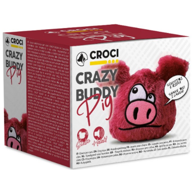 Croci Παιχνίδι Crazy Buddy Pig για σκύλους 19cm x 8cm x 15cm
