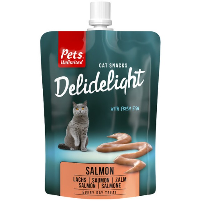 Pets Unlimited Delidelight πάστα με γεύση σολoμού ειδικά για γάτες 80gr