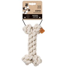 M-pets Παιχνίδι COTO από λευκό βαμβακερό σχοινί 19 x 12 x 5 cm