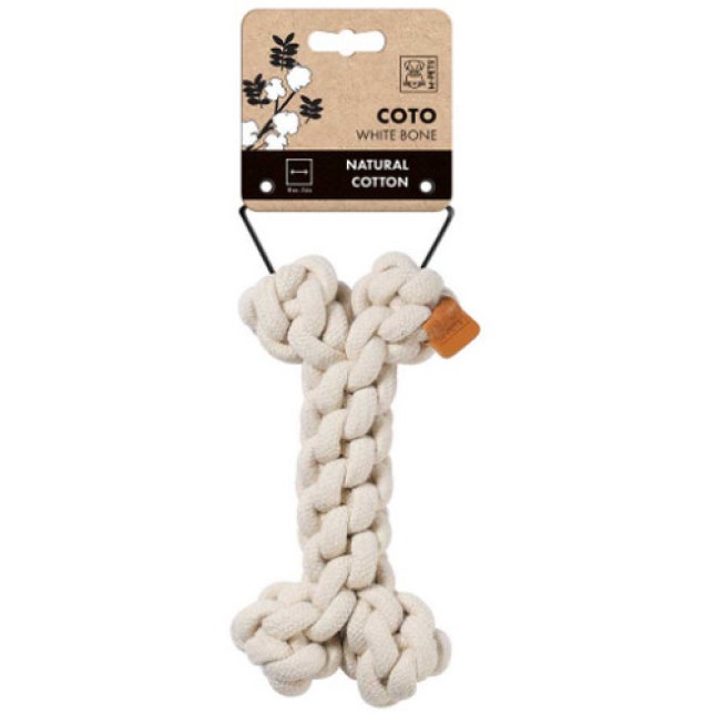M-pets Παιχνίδι COTO από λευκό βαμβακερό σχοινί 19 x 12 x 5 cm M-pets Παιχνίδι COTO από λευκό βαμβακερό σχοινί 19 x 12 x 5 cm
