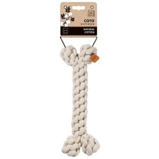 M-pets Παιχνίδι COTO από λευκό βαμβακερό σχοινί 30 x 12 x 5 cm