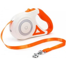 M-pets FLASH Πορτοκαλί αυτόματος οδηγός 5m με ιμάντα