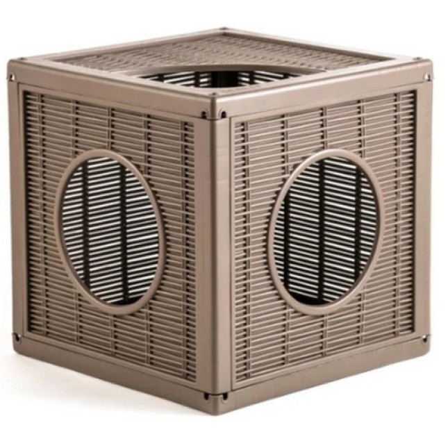 Bama Pet Σπιτάκι Γάτας Qublo καφέ-γκρι 35x35x35cm Bama Pet Σπιτάκι Γάτας Qublo καφέ-γκρι 35x35x35cm
