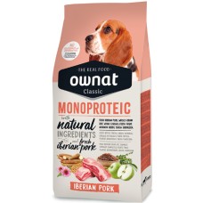 Ownat Classic Μονοπρωτεϊνική τροφή με χοιρινό ιδανική για σκύλους με διατροφικές ευαισθησίες