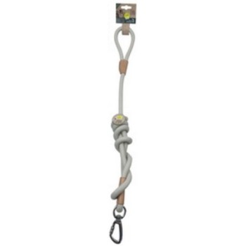 M-pets ECO Λευκός οδηγός με ασφαλές κλείδωμα O 1.2 cm x 150 cm