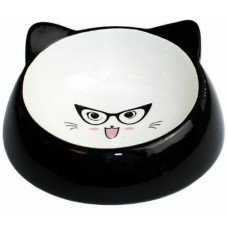 Happypet μαύρο κεραμικό μπολ φαγητού γάτας διαμέτρου 14,5cm Happypet μαύρο κεραμικό μπολ φαγητού γάτας διαμέτρου 14,5cm