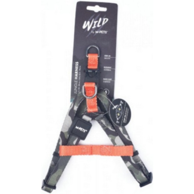 M-pets WILD Πορτοκαλί σαμαράκι Jungle ΧS 25-35x1cm M-pets WILD Πορτοκαλί σαμαράκι Jungle ΧS 25-35x1cm
