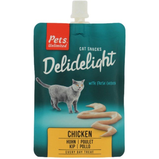 Pets Unlimited Delidelight πάστα με γεύση κοτόπουλου ειδικά για γάτες 80gr