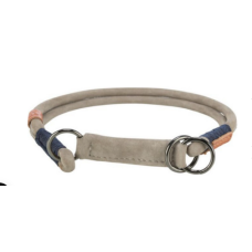 Trixie ημι-πνίχτης Be Nordic δερμάτινος M 45cm/8mm γκρι