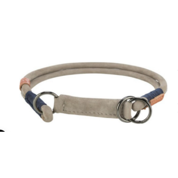 Trixie ημι-πνίχτης Be Nordic δερμάτινος M 45cm/8mm γκρι Trixie ημι-πνίχτης Be Nordic δερμάτινος M 45cm/8mm γκρι