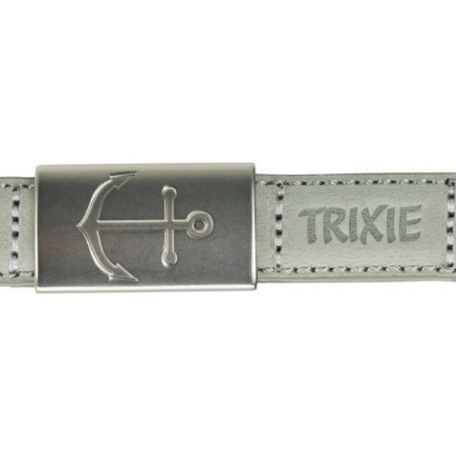 Trixie οδηγός Be Nordic δερμάτινος εξοπλισμένος με άγκιστρο και λαβή που κουμπώνει ανοιχτό γκρι Trixie οδηγός Be Nordic δερμάτινος εξοπλισμένος με άγκιστρο και λαβή που κουμπώνει ανοιχτό γκρι